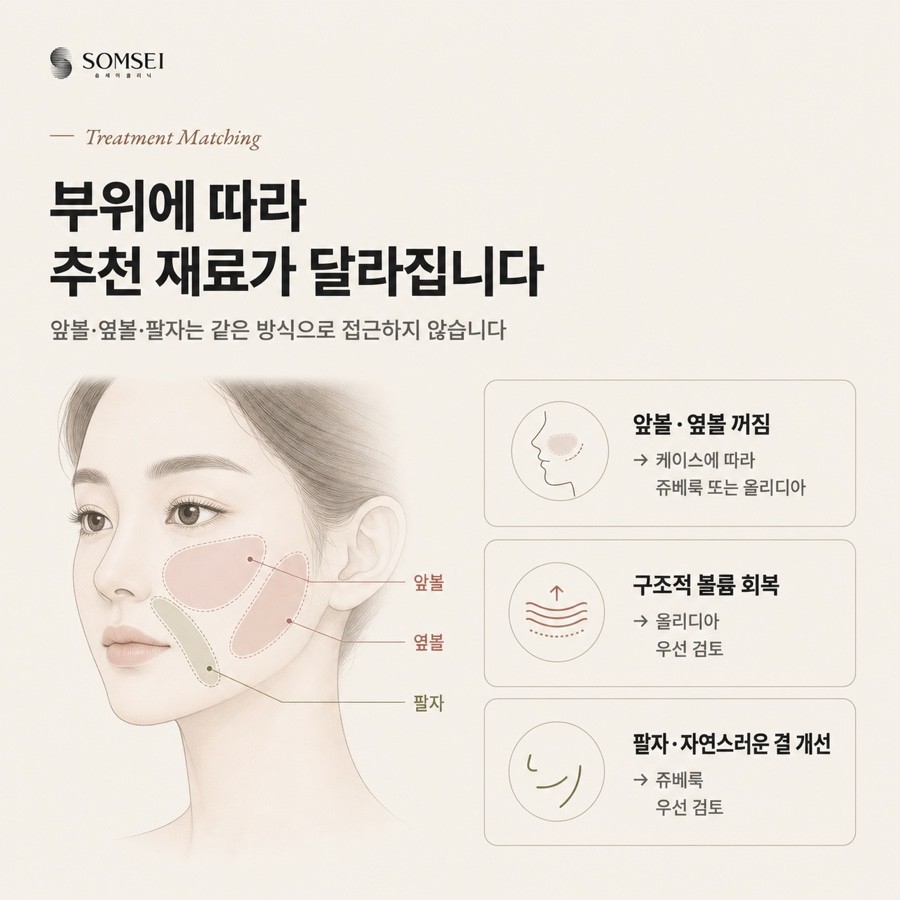 부위별 콜라겐 필러 추천 재료