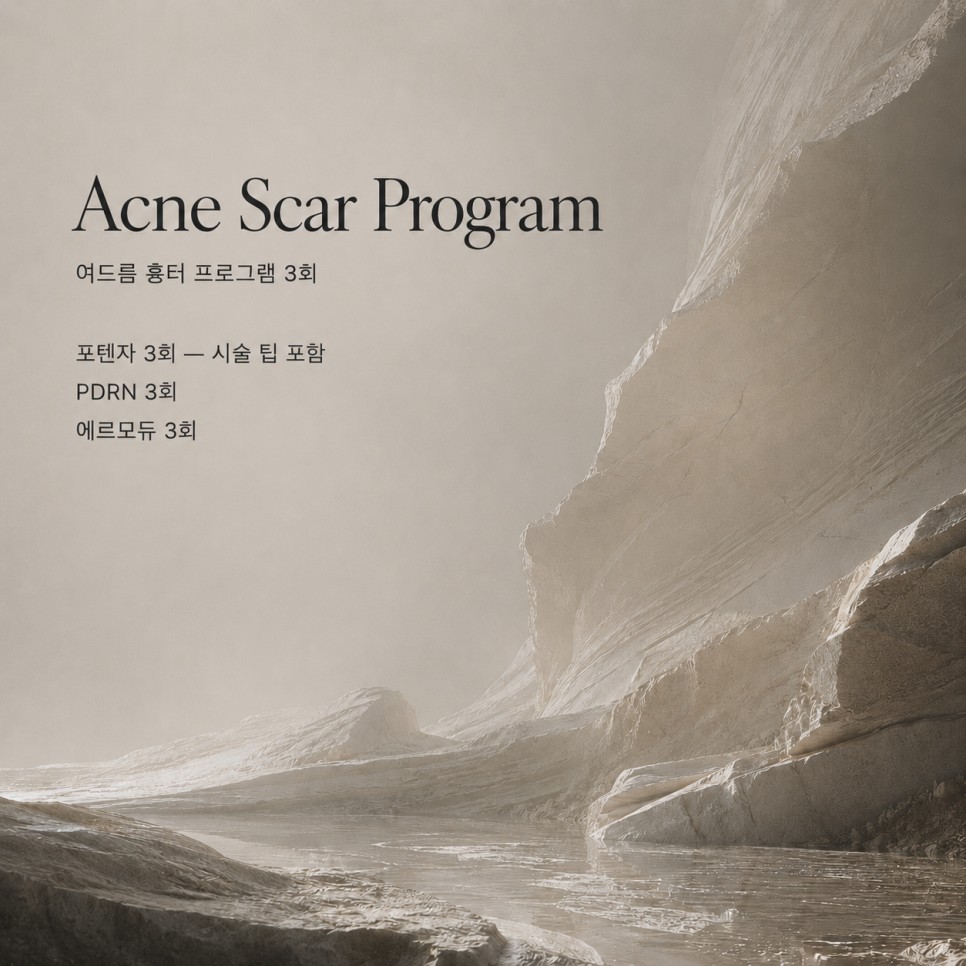 여드름 흉터 프로그램 구성