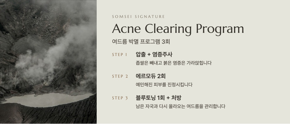 섬세이 여드름 박멸 프로그램 구성